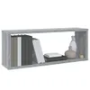 vidaXL Mensole a cubo 2 pz. Grigio Sonoma 60x15x23 cm Anteprima dell’immagine prodotto 7