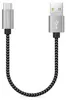 deleyCON 0,15m Nylon USB-C Kabel Ladekabel Datenkabel USB Produktbild-Vorschau 3