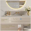 S'AFIELINA Specchio da bagno LED Rotondo 60cm, touch, Anteprima dell’immagine prodotto 8