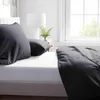 Mikrofaser Bettwäsche Set 135x200 cm Anthrazit Einfarbig Produktbild-Vorschau 3