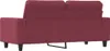 vidaXL Canapé 2 places vin rouge 140 cm Tissu Voir les images du produit 5