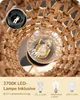 EDISHINE Stehlampe Wohnzimmer, 3-flammige Vintage Produktbild-Vorschau 5