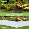 Alpsky bílý dřevěný plot 200 x 30 cm – Flexibilní zahradní Náhled obrázku produktu 2