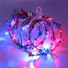 LED Blumengirlande Stirnband Mädchen Frauen Braut Strand Produktbild-Vorschau 7