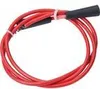 A coiled red cleaning spiral with black handles on a white background. Produktbild-Vorschau