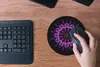 MuchoWow® Mauspad Mousepad Mandala lila Dahlie 20x20 cm - Produktbild-Vorschau 4