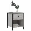 The Living Store Nachttische 2 Stk. Grau Sonoma 40x42x50 cm Produktbild-Vorschau 4