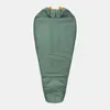 Schlafsack "Comfort Fiber Bag -5C" von Mammut in grün mit orangefarbenem Innenfutter; ideal für kalte Nächte. Podgląd zdjęcia produktu