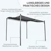 Outsunny Pergola aus Metall und Polyester, Grau 297x297x250 Produktbild-Vorschau 5