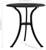 vidaXL Set da bistrot 3 pezzi in alluminio pressofuso nero Anteprima dell’immagine prodotto 15