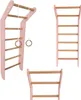 Sprossenwand Toddler Rosa | Kinderzimmer Holz Kinder Produktbild-Vorschau 1