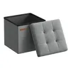 SONGMICS 30 cm Sitzbank mit Stauraum, klappbare Sitztruhe, Produktbild-Vorschau 3