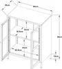 A technical drawing with dimensions of a sideboard. Podgląd zdjęcia produktu