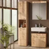 Badschrank Vicco Luna Eiche Wotan 37 x 190 cm, Model 36757 Produktbild-Vorschau 3