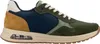 A side view of a multi-colored athletic shoe. Produktbild-Vorschau