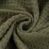 Kuscheldecke mit Waffelstruktur und Fransen grün 150x200cm Produktbild-Vorschau 5
