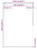 vidaXL Tenda a rullo per doccia 160x240 cm motivo quadrato Anteprima dell’immagine prodotto 7