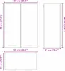 vidaXL Hängeschrank mit Speicher Weiß 60 x 31 x 80 cm Produktbild-Vorschau 8