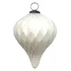 Clayre & Eef Weihnachtskugel XL Ø 16 cm Weiß Glas Produktbild-Vorschau 1