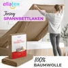 EllaTex Jersey Topper Spannbettlaken 200x200–200x220 Produktbild-Vorschau 2