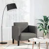 vidaXL Fauteuil avec accoudoirs gris clair 54 cm Tissu Voir les images du produit 2