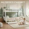 Homestyle4u Palandy 90x200 140x200 Vyvýšená postel Dětská Náhled obrázku produktu 7