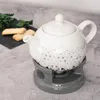 KADAX Théière 1L avec réchaud Set, Cafetière en porcelaine Voir les images du produit 2