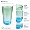 6 Trinkgläser Bunt Gläser Set Wassergläser Wasserglas Produktbild-Vorschau 4