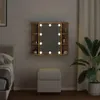 vidaXL Spiegelschrank mit LED Artisan Eichen-Optik Produktbild-Vorschau 4