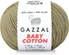 Gazzal Baby Bavlna Olive - Měkká, odolná příze ze směsi Náhled obrázku produktu 1