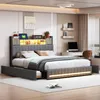Fortuna Lai Lit rembourré 140 x 190 cm, avec LED, lit Voir les images du produit 4