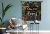 MuchoWow® Wandteppich Wandbehang Zitat - Motivation - Gold Produktbild-Vorschau 4