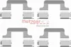 METZGER 109-1679 Zubehörsatz Scheibenbremsbelag Hinten für Produktbild-Vorschau 1