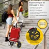 Chariot de courses pliable ELONEO, chariot de courses avec Voir les images du produit 6