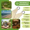 KRUMAD Tenda triangolare 4x4 m Beige Protezione solare Anteprima dell’immagine prodotto 4