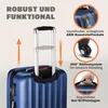 MONZANA® Koffer Handgepäck ABS Hard Case 4 Rollen Produktbild-Vorschau 4