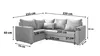 Masseno Ecksofa LIRENO L-S mit Schlaffunktion L-Form, Sofa Produktbild-Vorschau 3