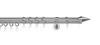 Gardinenstange auf Maß 20mm Kegel 2-lauf Wandträger 20cm Produktbild-Vorschau 2