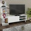 DALI malá TV stena s regálom, biela matná Náhľad obrázku produktu 2
