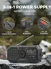 Solar radio,Notfunkgerät mit LED-Beleuchtung,Notfallradio Produktbild-Vorschau 4