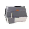A closed litter box with a scoop holder and scoop attached to the side. Náhľad obrázku produktu