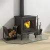 vidaXL Feuerstelle Glasplatte Transparent 100 x 50 cm Glas Produktbild-Vorschau 3
