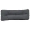 A dark gray cushion is shown against a white background. Produktbild-Vorschau