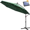 Jayseuw Sonnenschirm mit LED Beleuchtung Ø350cm Ampelschirm Produktbild-Vorschau 9