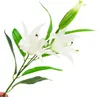 Lys Blanc Fleurs artificielles Branche de lys Voir les images du produit 8