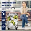 MuchoWow® Koffer Handgepäck Trolley Rollkoffer Kleine Produktbild-Vorschau 2