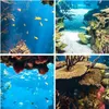 Wanduhr - Rund - Glasuhr - Ozean Riff Fische Koralle - Produktbild-Vorschau 8