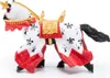 A side view of a toy horse decorated in royal attire. Produktbild-Vorschau