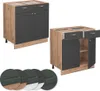 Küchenunterschrank Vicco Fame-Line Anthrazit-Gold 80 cm , Produktbild-Vorschau 7