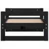 vidaXL Letto per cani nero 55,5x45,5x28 cm in legno di pino Anteprima dell’immagine prodotto 6